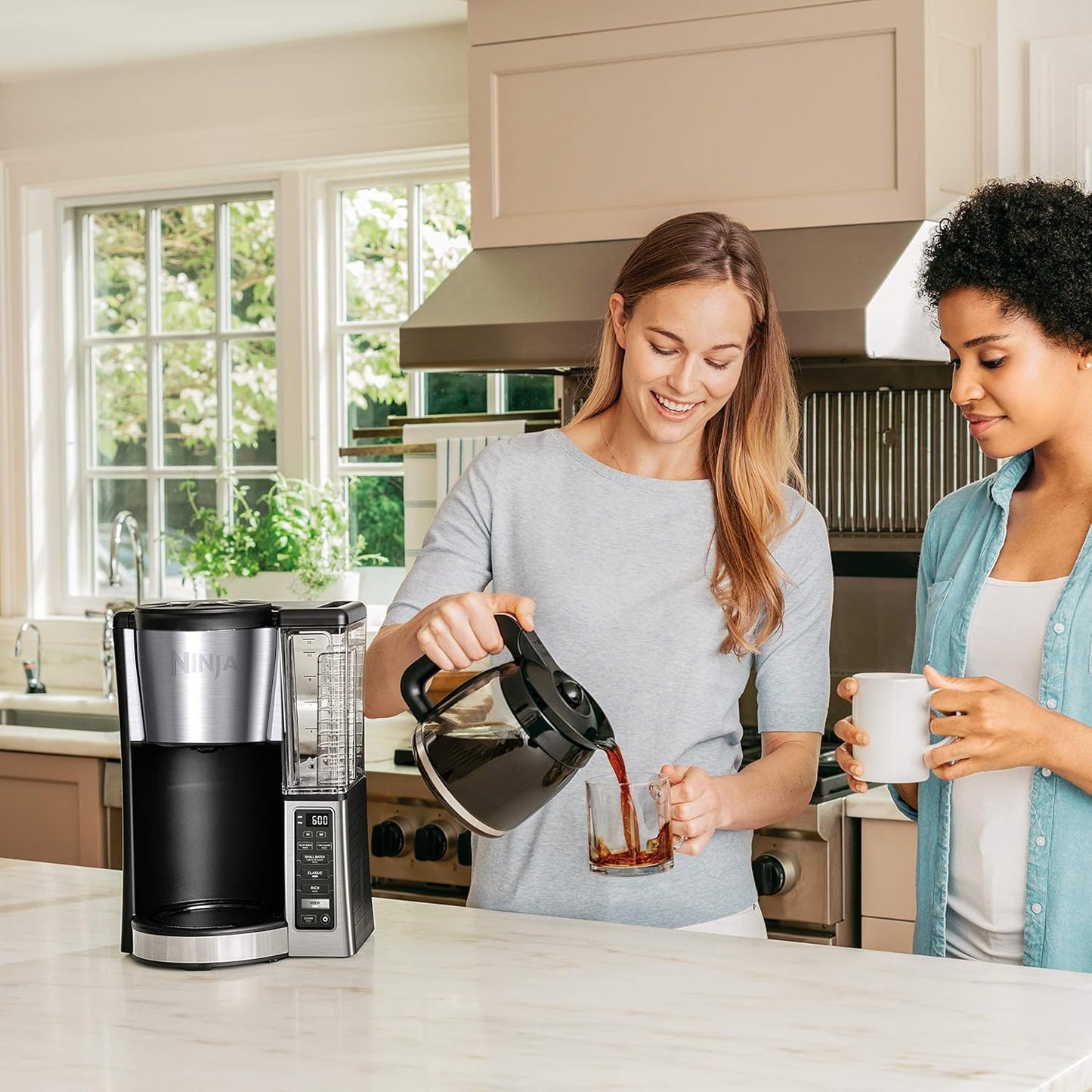 Ninja 12-Cup Programmable Coffee Maker - Refurbished 60 oz in Black/Stainless Steel