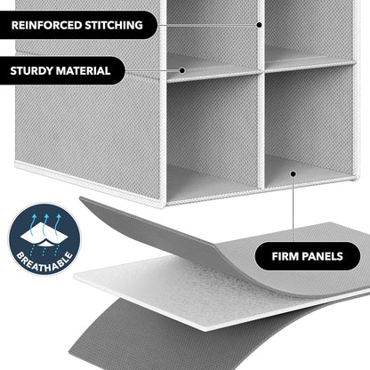 Simple Houseware 20-Section Hanging Shoe Organizer - Gray Closet Storage Solution