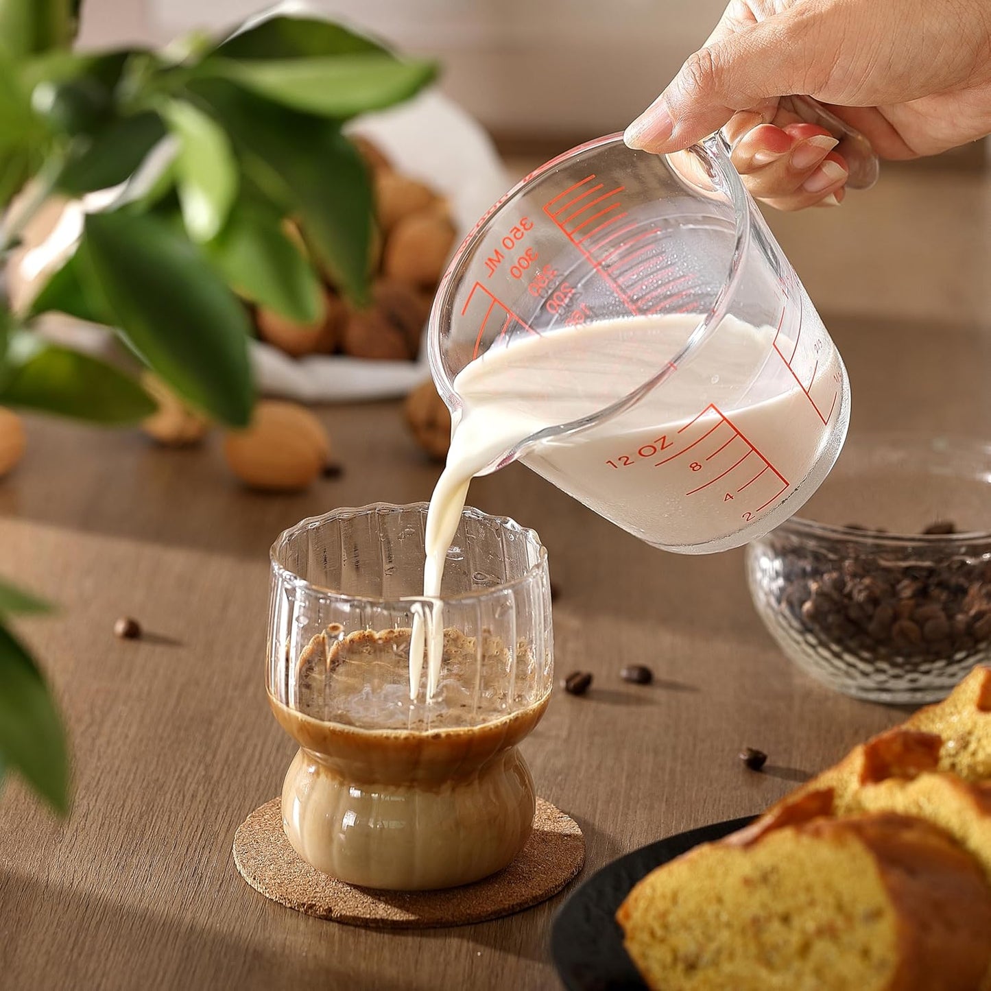 Skiennix Glass Measuring Cup - Essential Baking & Cooking Tool | Durable & Easy to Read