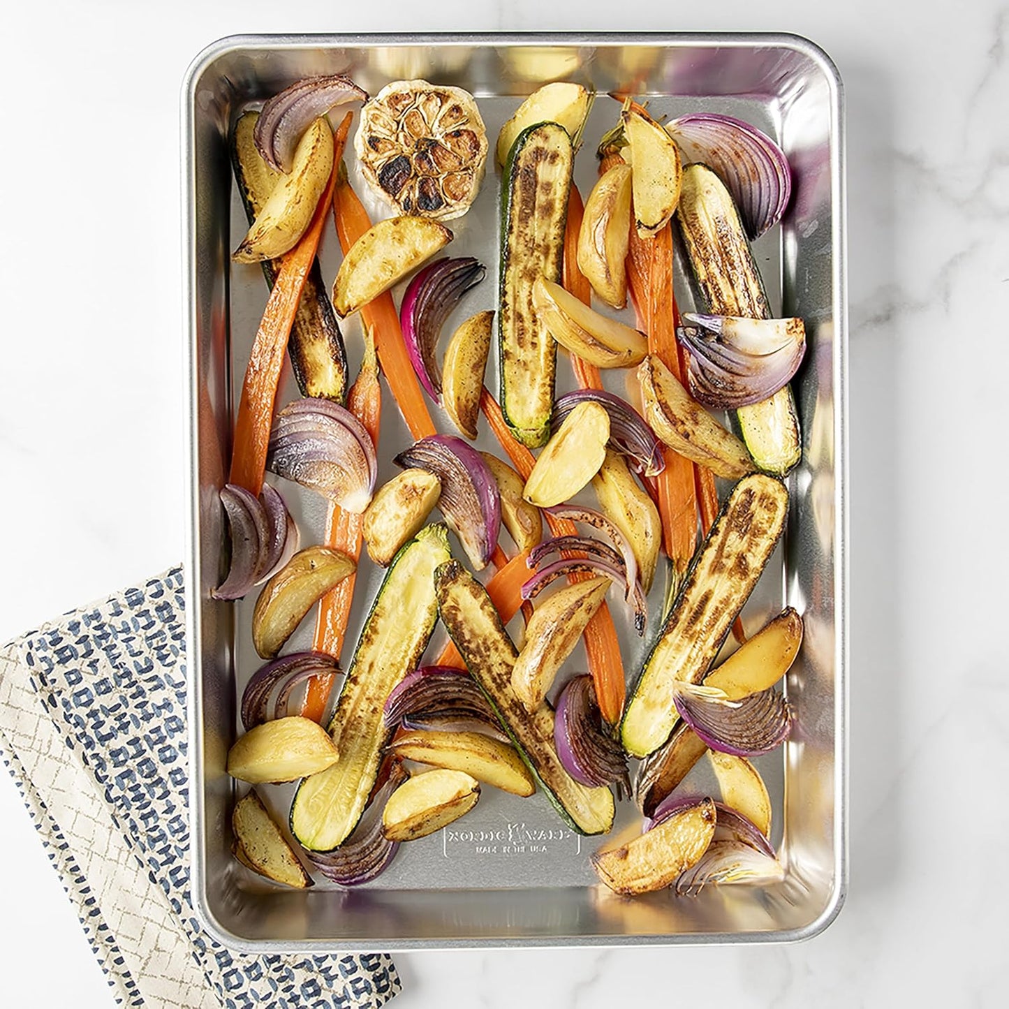 Nordic Ware High-Sided Naturals Aluminum Baking Pan - Durable & Versatile 1 Pack