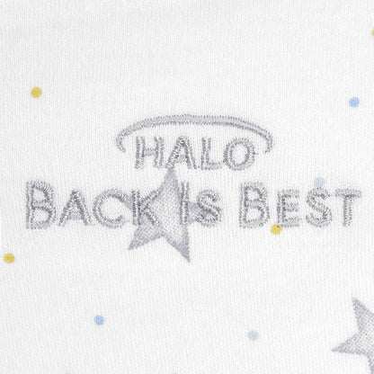 HALO Sleepsack Swaddle - 100% Cotton 3-Way Adjustable Wearable Blanket, TOG 1.5, Stardust, Newborn (0-3 Months)