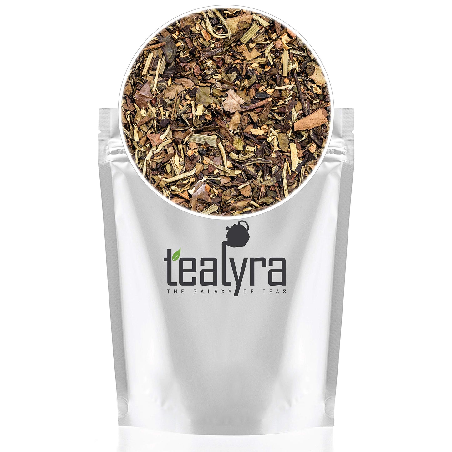 Tealyra - White Ayurvedic Chai - Sweet Spicy - White Tea - Cinnamon - Ginger - Healthy Loose Leaf Tea - Antioxidants Rich - Low Caffeine - 112g (4-ounce)