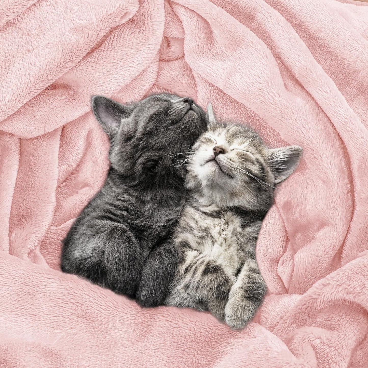 Utopia Bedding Fleece Blanket - Luxury Soft Anti-Static Microfiber in Pink | Full Size (90x84 Inch)