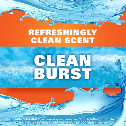 Hefty Ultra Strong Kitchen Trash Bags - 13 Gallon, 40 Count, Gray Clean Burst | Eco-Friendly Design