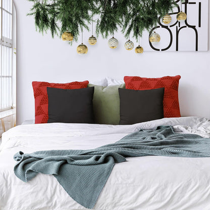 Utopia Bedding Pillow Inserts - Set of 2 Black Decorative Throw Pillows | Soft & Supportive 18x18 Cushions