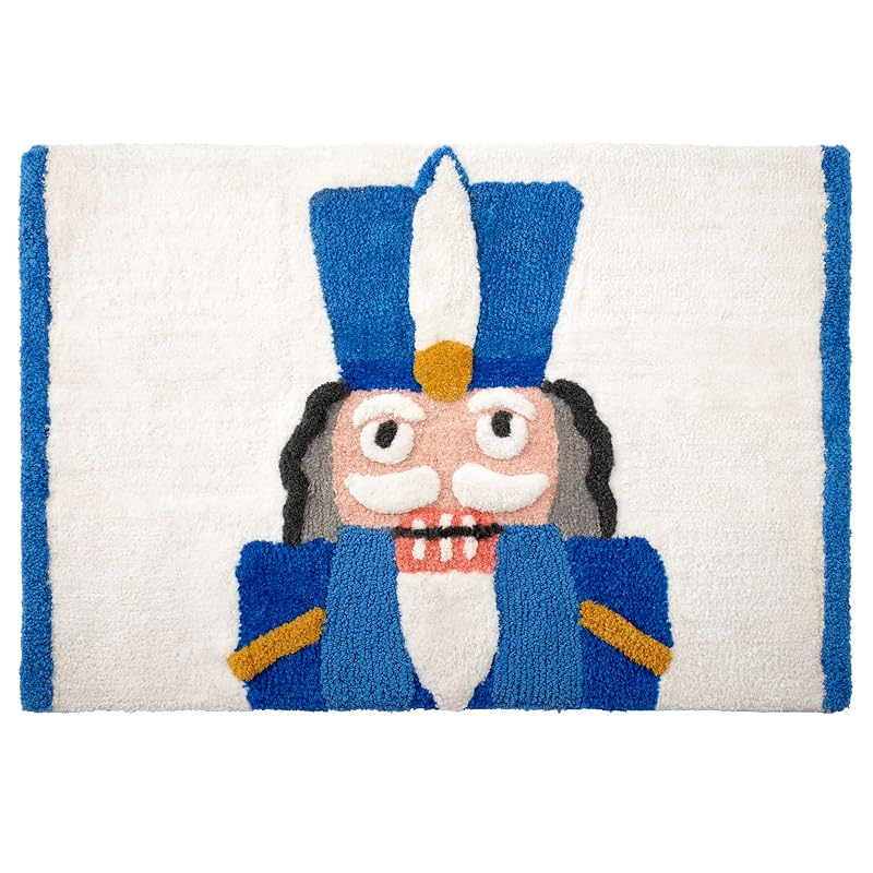 Nutcracker Bath Rug 1'8" x 2'6" Rectangular - 20x30 Cotton, Avanti Christmas