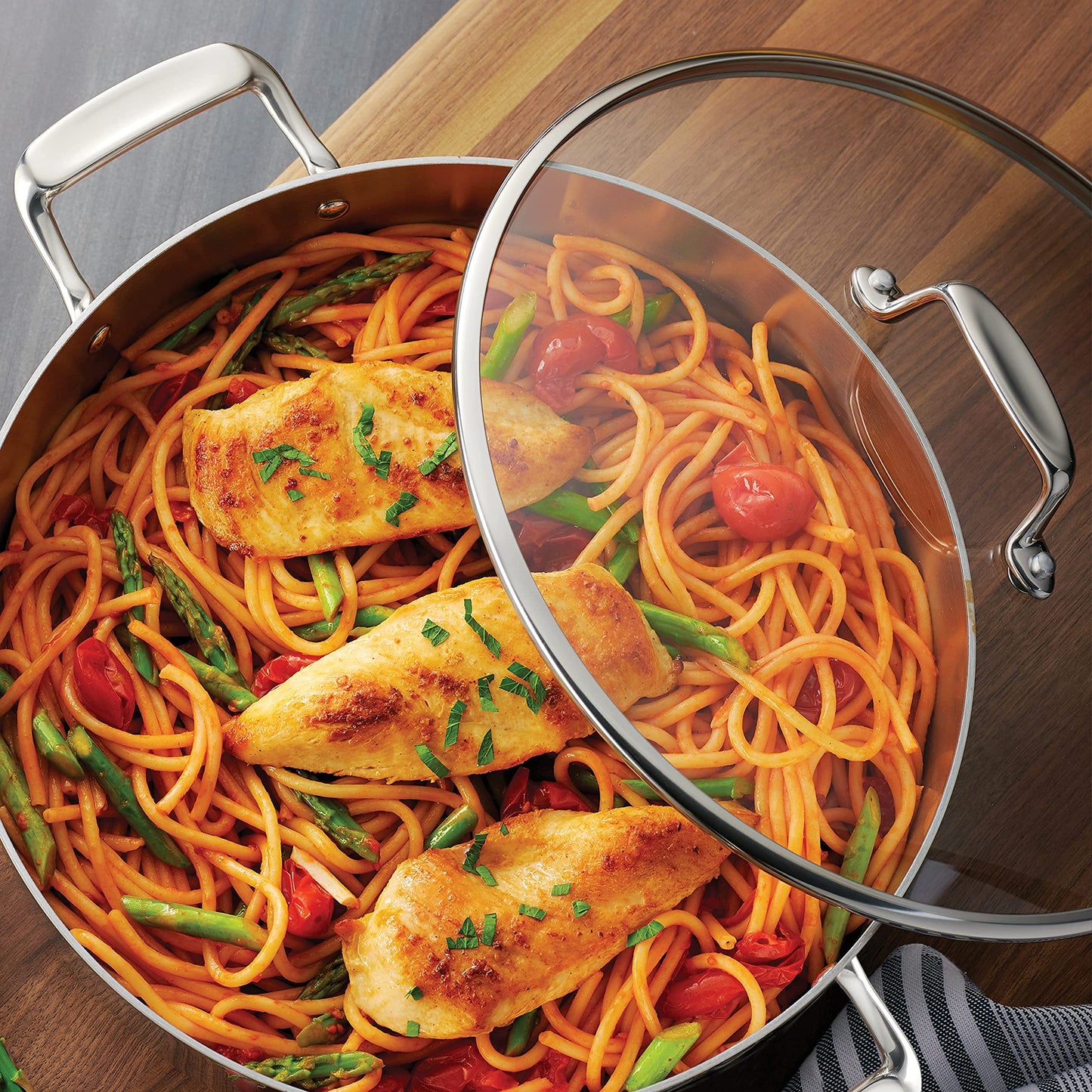 Tramontina Stainless Steel Tri-Ply Clad 8-Piece Cookware Set