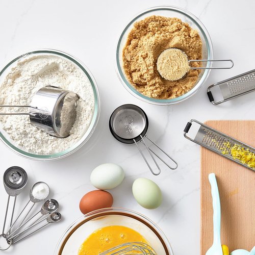 Martha Stewart Richburn 4-Piece Stainless Steel Measuring Cups Set - Durable, Accurate Kitchen Tools for Baking
