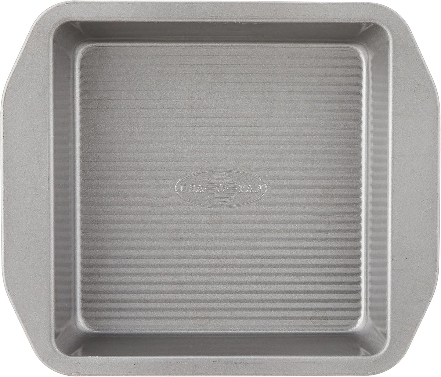 USA Pan 8-Inch Square Cake & Brownie Pan - Aluminized Steel Bakeware Classic