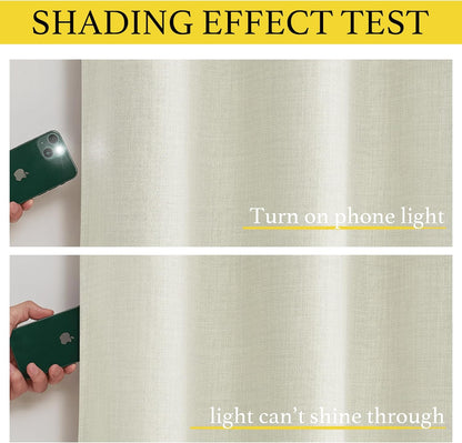 NICETOWN Blackout Tiers - 24 Inch Grommet Half Window Curtains | Light Blocking Valances for Kitchen & Bathroom, 2 Panels