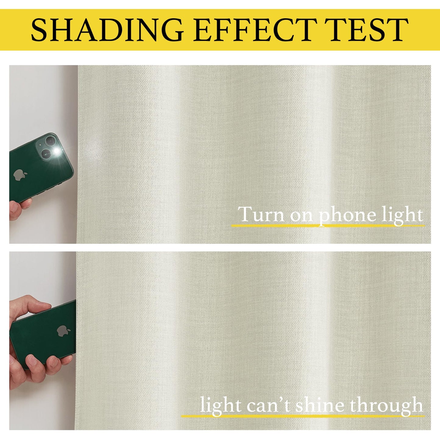 NICETOWN 30 Inch Length Curtain Valances, 2 Panels Blackout Thermal Insulating Small Half Curtain Tiers for Kitchen with Top Grommet, Window Covering for Bathroom (Natural, 34 x 30 Inch Length)