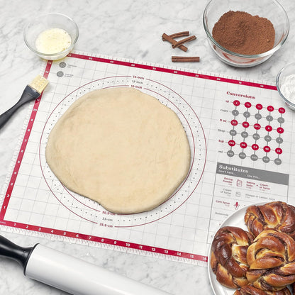 OXO Good Grips Non-Slip Silicone Pastry Mat - Built-In Measurements for Perfect Baking