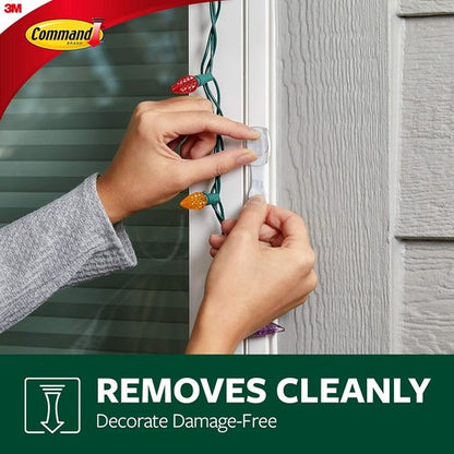 Command Outdoor Refill Replacement Strips - 16 Durable Strips for Re-Hanging Window Hooks
