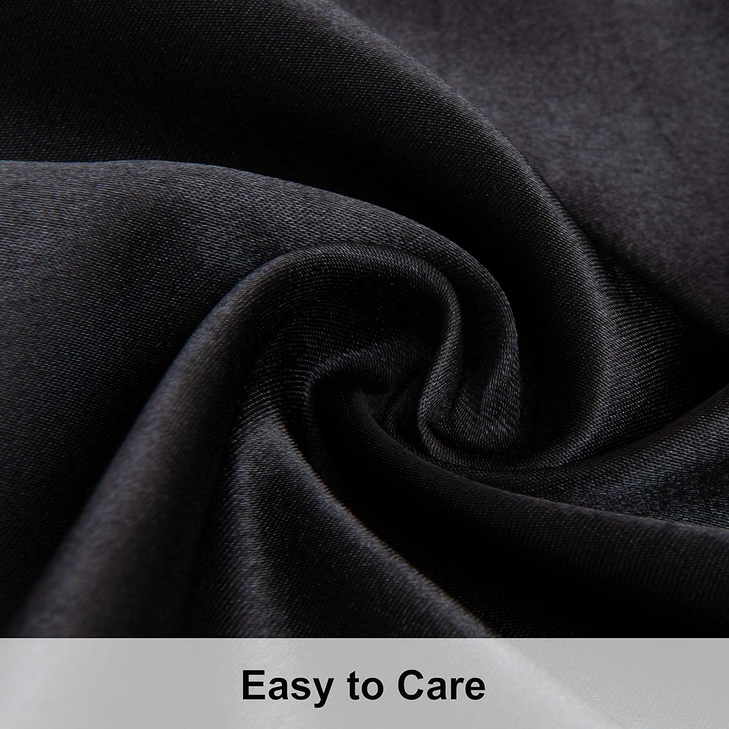 NTBAY Satin King Pillowcases - Luxurious Silky Pillow Cases for Hair & Skin | 20x40 Inches, Black - 2 Pack