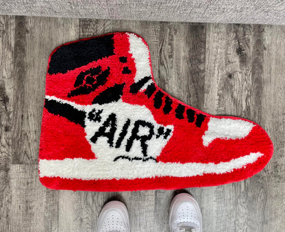 LUXAPE Sneaker Rug - Handmade & Premium- 30in (75cm) - Hypebeast Rug - Hypebeast Room Decor - Living Room, Bedroom, Children Room, Door mat - Aesthetic Room Decor - Luxape Rug (Luxape-7)