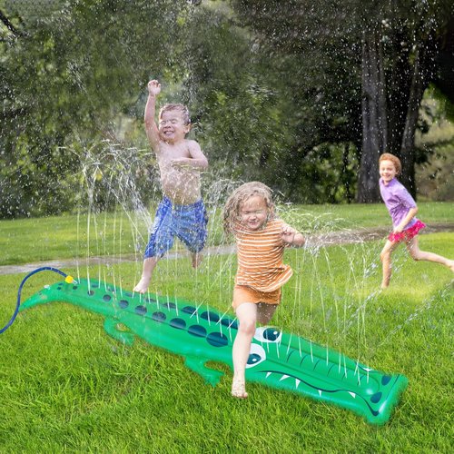 Crocodile Sprinkler - Extra Large 96" Water Toy for Kids | Durable Inflatable Outdoor Fun
