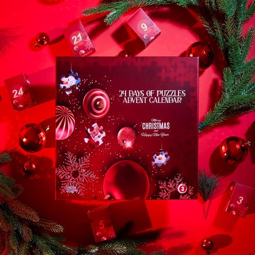KreativeKraft Puzzle Advent Calendar 2025 - Fun Christmas Countdown for Kids & Adults | 24 Mini Puzzles