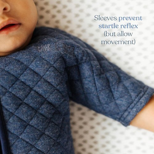 HALO Easy Transition SleepSack - Soft & Breathable Baby Sleep Sack | 100% Cotton, 1.0 TOG, Heather Grey, Small
