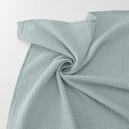 Bearmoss Muslin Swaddle Blankets, 40 x 38 inches Baby Swaddle for Boys and Girls, Soft Baby Blanket, 3 Pack Breathable Nursery Receiving Blankets (Cloud)