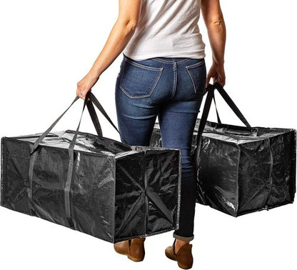 BAG-THAT! Extra Large Heavy-Duty Moving Bags - Stronger Handles & Zippered Closure for Easy Packing