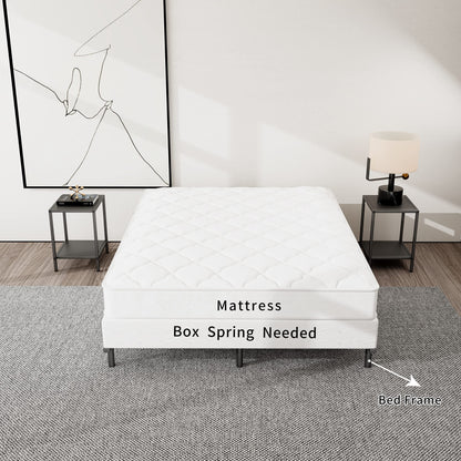 NEW JETO Metal Bed Frame,Sturdy Platform,Heavy Duty Sturdy Bed Frame Black King,9 Legs Support,Easy to Assemble,Without Taking Up Space and Easy to Move