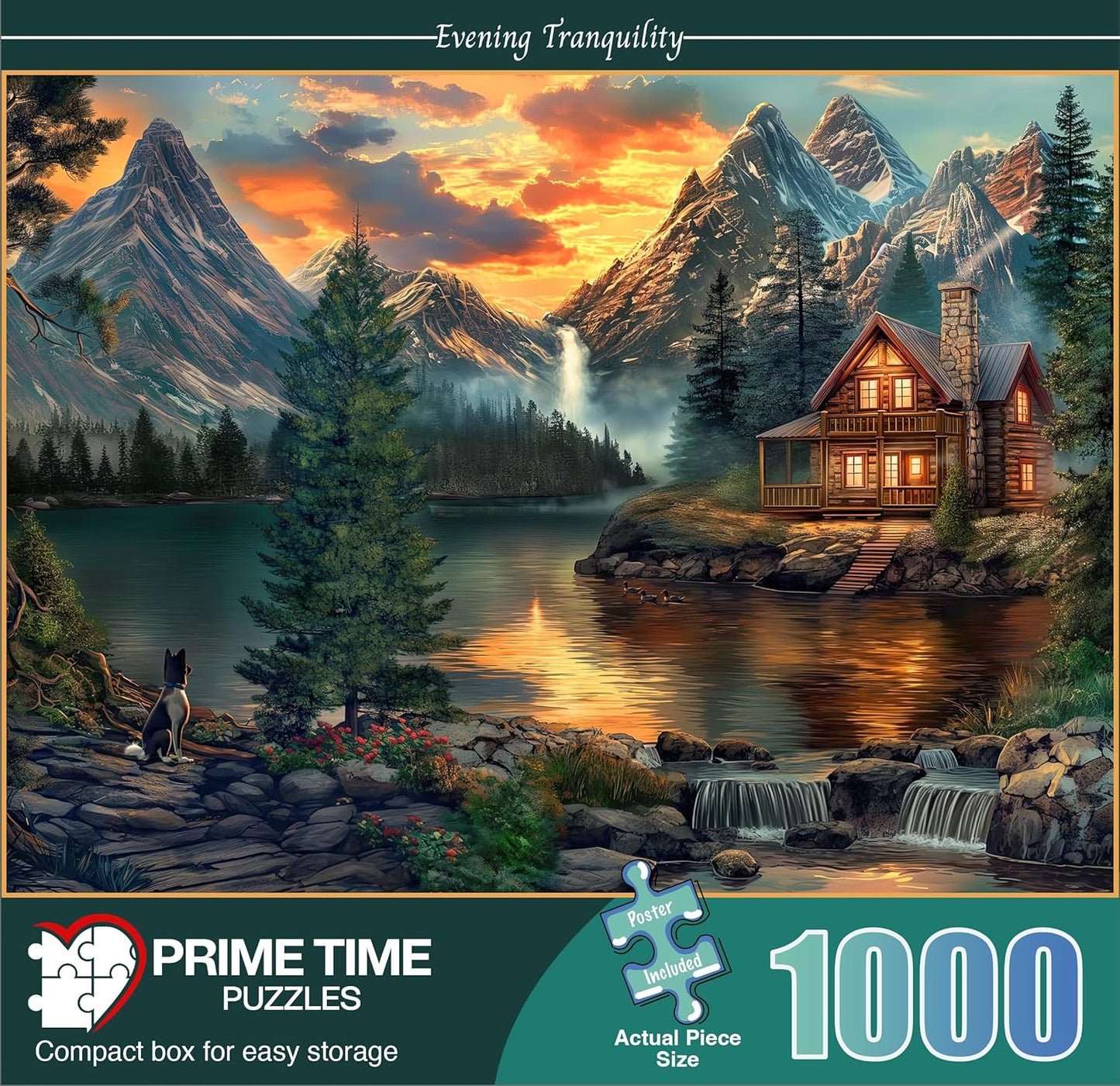 Mountain Cabin Jigsaw Puzzle by Ravensburger - 1000 Pieces for Adults | Perfect for Game Nights - 20x27 Inches