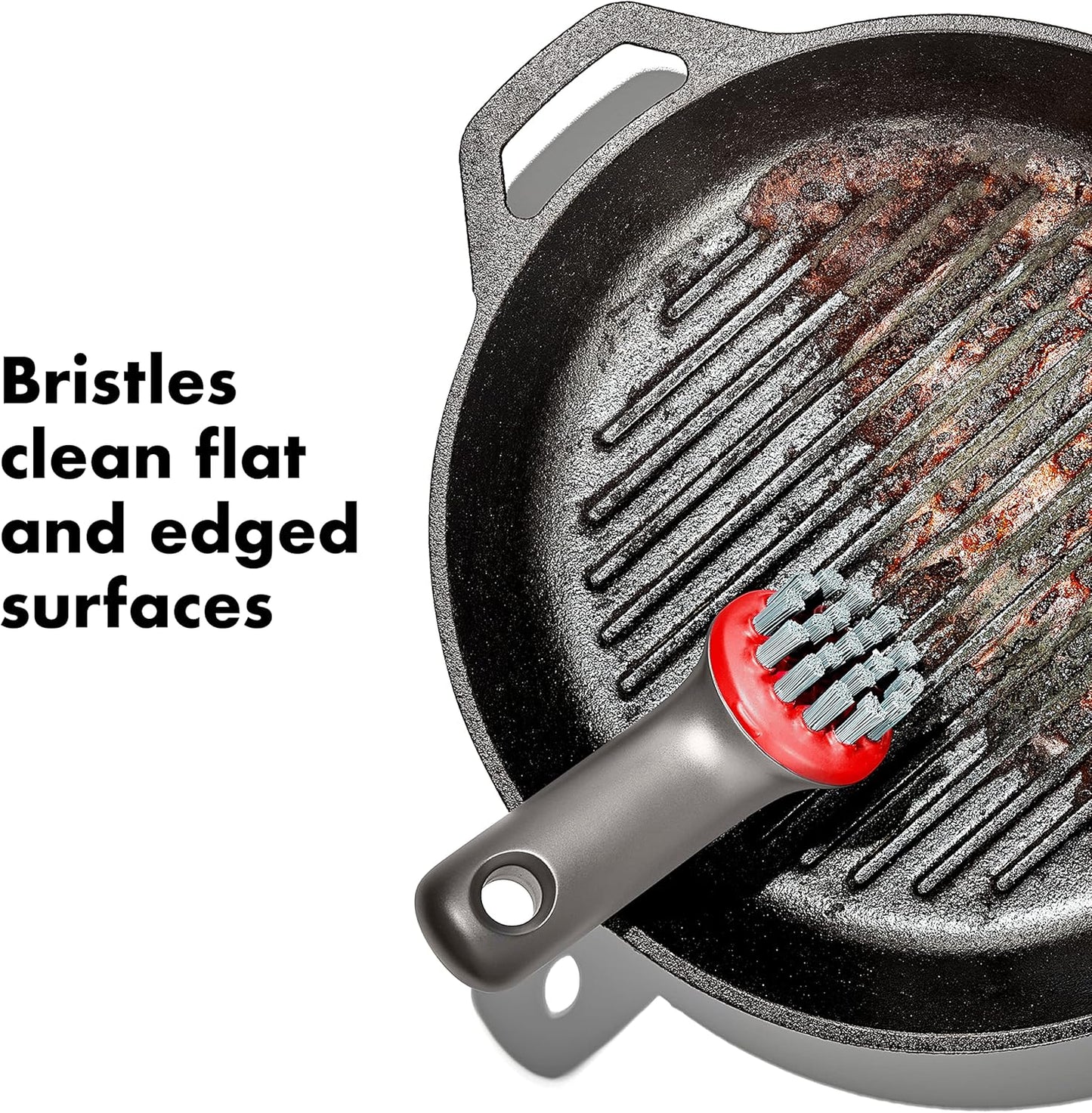 OXO Heavy Duty Outdoor Brush - Durable Design with Protective Cover | Perfect for Cleaning