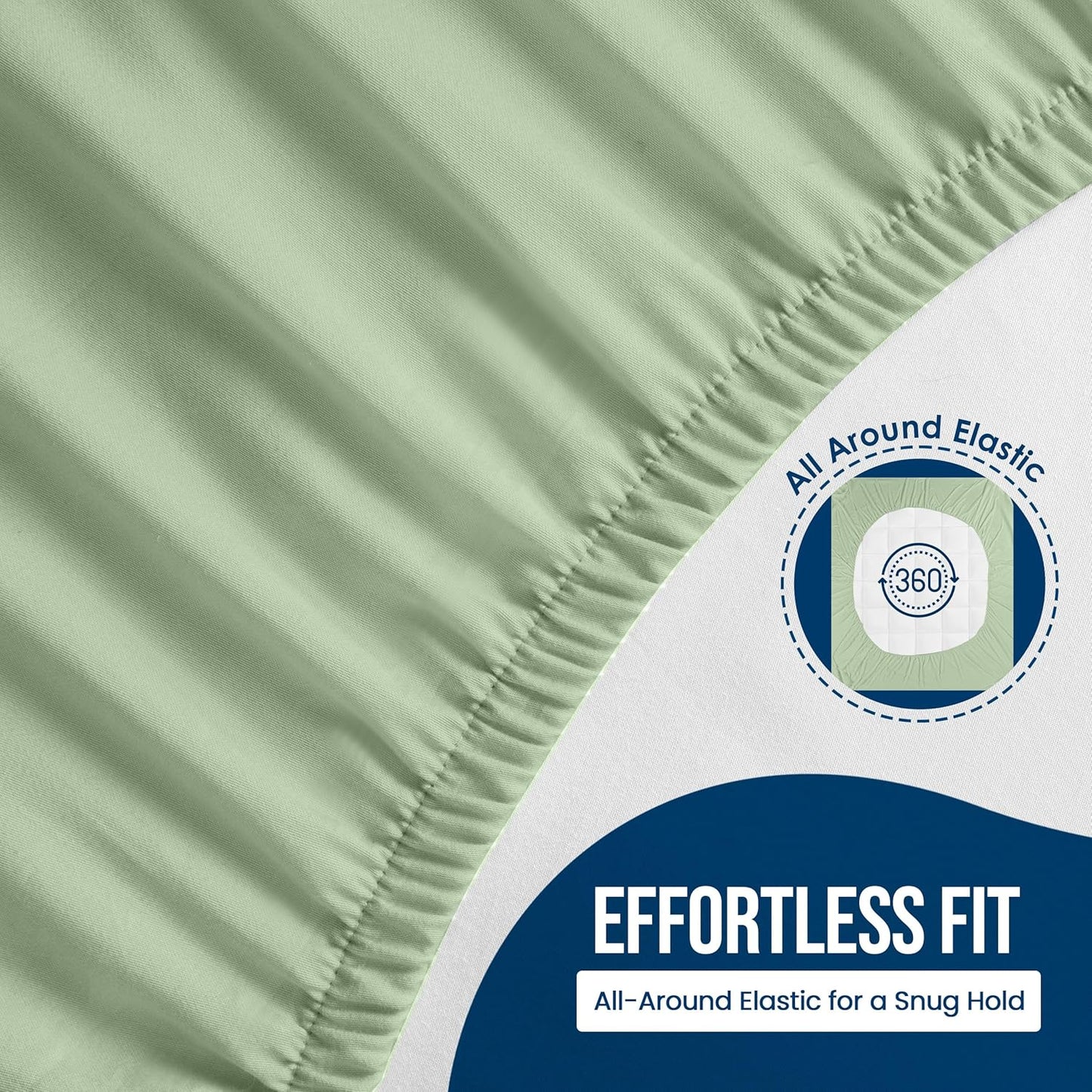 Utopia Bedding Waterproof Mattress Protector - Premium 200 GSM Terry Cover | King Size, Soft & Breathable, 17" Deep Pockets (Sage)