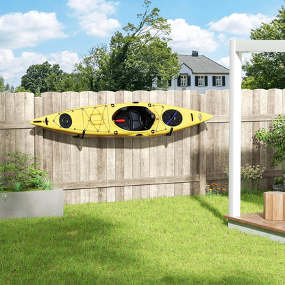 Niffgaff Heavy Duty Garage Storage Hooks - 120 LB Capacity Wall Mounted Rack for Kayaks, Ladders & Bikes