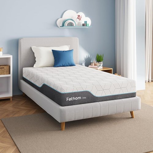 FATHOM Firm Full Mattress - 8 Inch Memory Foam for Back Pain Relief | Cool Sleep with Gel Foam