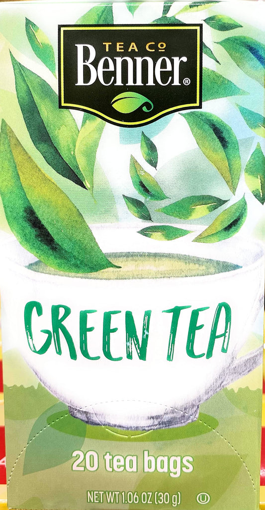 Benner Original Green Tea - 3 Packs (60 Tea Bags)