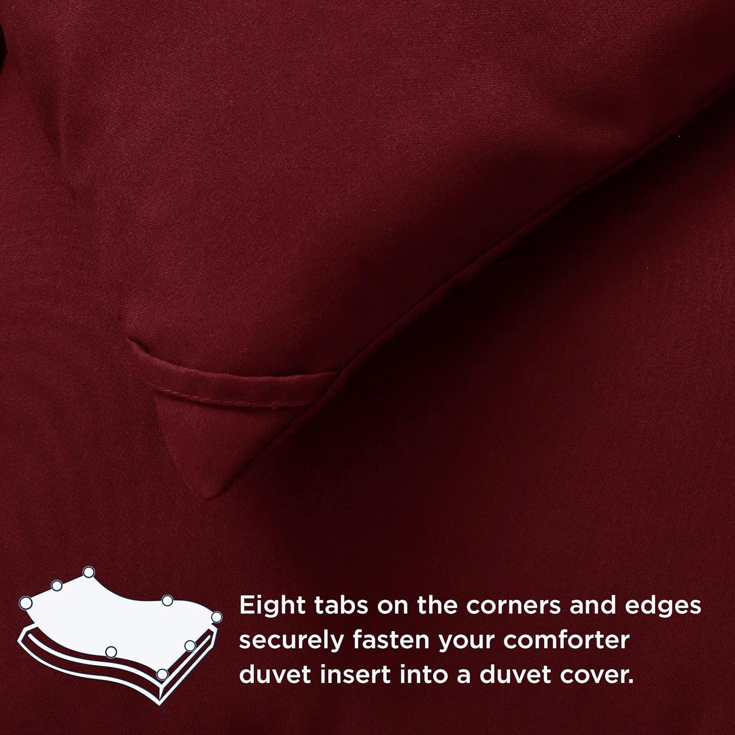 Bedsure Comforter Duvet Insert - All Season Twin Size Quilted Down Alternative Blanket, Red 88 x 68 Inches