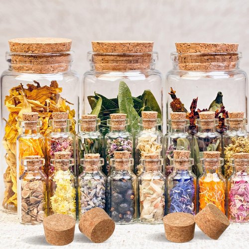 Hoteam 12 Pieces Large Tapered Cork Stoppers Soft Wine Plugs Lids Big Round Bottle Corks for Crafts Replacement Jars Bottles, 2.5 x 2.22 x 1.48 Inch