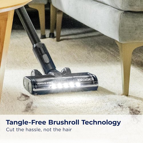 Bissell CleanView XR Cordless Vacuum - Lightweight, Tangle-Free Brush Roll, 35-Min Runtime, XL Tank, LED Lights
