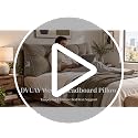 Twin Size Taupe Headboard Wedge Pillow for Reading & Lounge - Supportive & Elegant