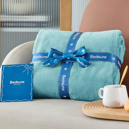 Bedsure GentleSoft Fleece Throw Blanket for Couch River Blue - Lightweight Plush Fuzzy Cozy Soft Blankets and Throws for Sofa, 50x70 inches