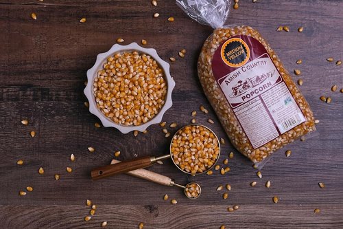 Amish Country Popcorn - Medium Yellow Popcorn Kernels | Non-GMO, Gluten-Free | 2 lb Bag