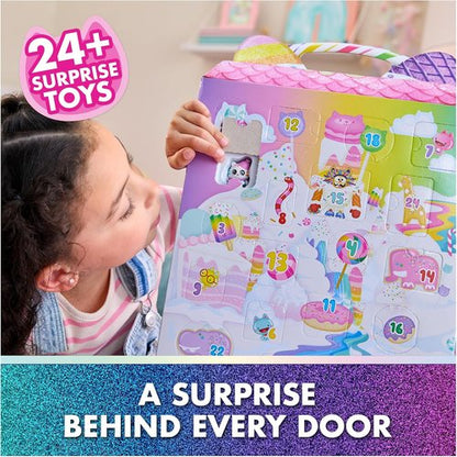 Gabby's Dollhouse Advent Calendar 2025 - 24 Cute Winter Surprises with Gabby Figure & Cat Friends for Kids 3+