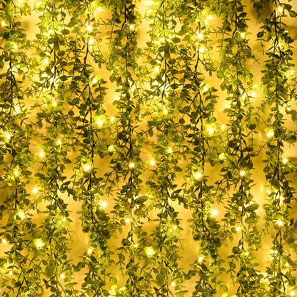 Dolicer Eucalyptus Garland - 12Ft Faux Greenery with LED Lights | Perfect for Wedding Decor & Backdrops