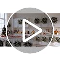 4Pcs Christmas Wreath & Cabinet Door Hooks 3x0.9'' White - No Damage