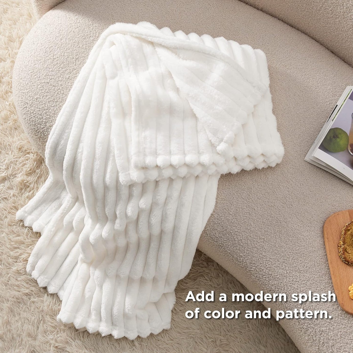 Bedsure Fleece Throw Blanket - Soft, Cozy Comfort for Couch | Perfect for All Seasons