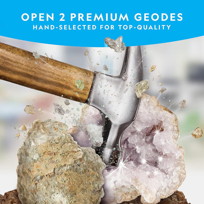 National Geographic Rock Collection Box for Kids - 300-Piece Set with Real Gemstones, Crystals & Minerals | Includes Expert Rocks & Minerals Book