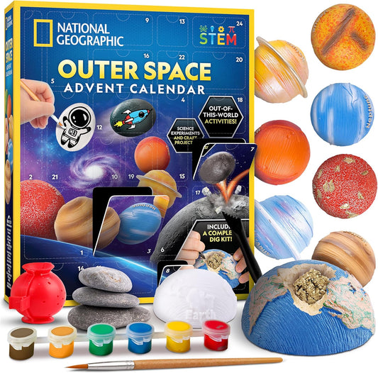 National Geographic 2026 Outer Space Advent Calendar - 24 Days of Space-Themed Fun for Kids