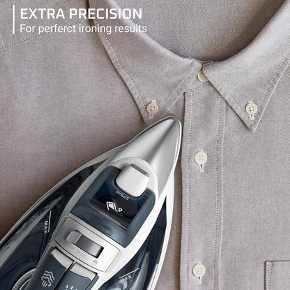 Rowenta Focus Excel Steam Iron - 1725 Watts with Anti-Drip Protection | Grey Iron Steamer for Clothes