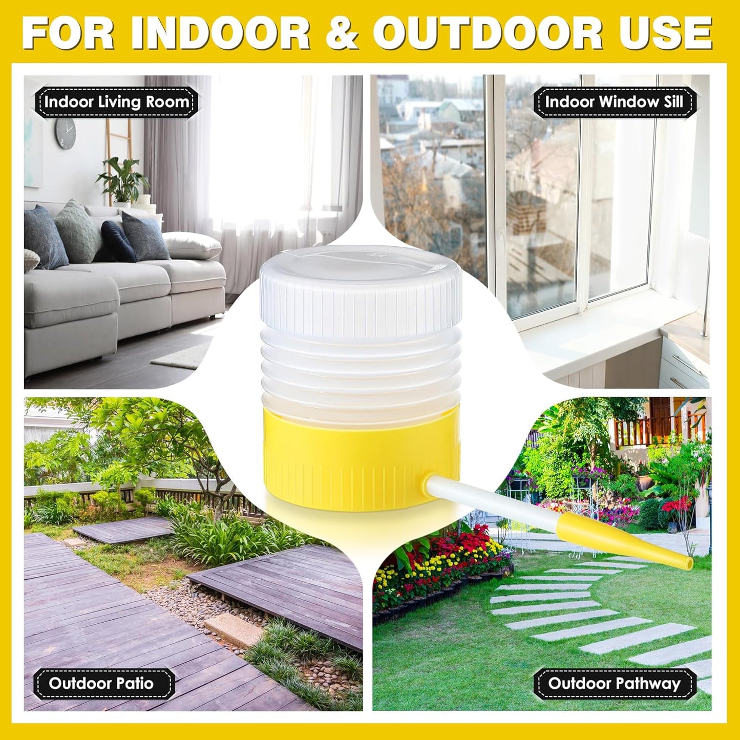 Qualirey Diatomaceous Earth Powder Duster - 6 Inch Extension Nozzle for Effective Pest Control
