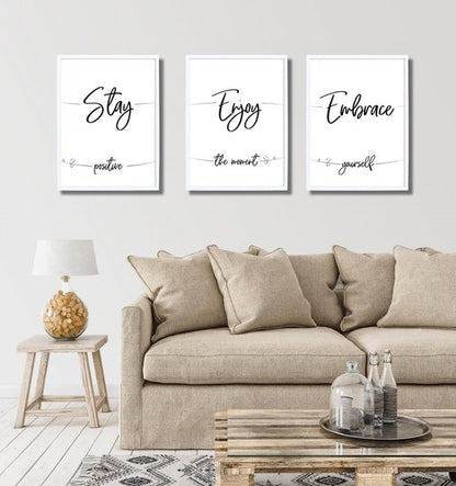 ELSKER&HOME 18x24 Poster Frame 3 Pack, White Picture Frame for Horizontal or Vertical Wall Mounting, Sturdy and Scratch-proof