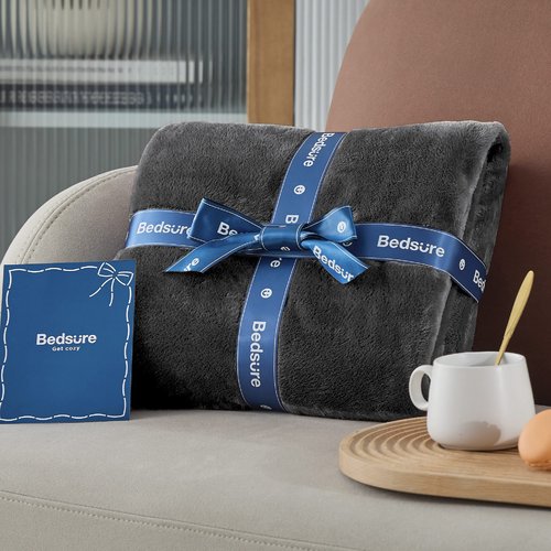 Bedsure GentleSoft Fleece Blanket California King Size Charcoal - Lightweight Plush Fuzzy Cozy Soft Bed Blankets, 102x96 inches