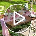 Pink Chiffon Table Runner Overlay 10 Pieces 27x120 Inches Rustic Wedding Decor - Pink / 10pcs27x120 Inches