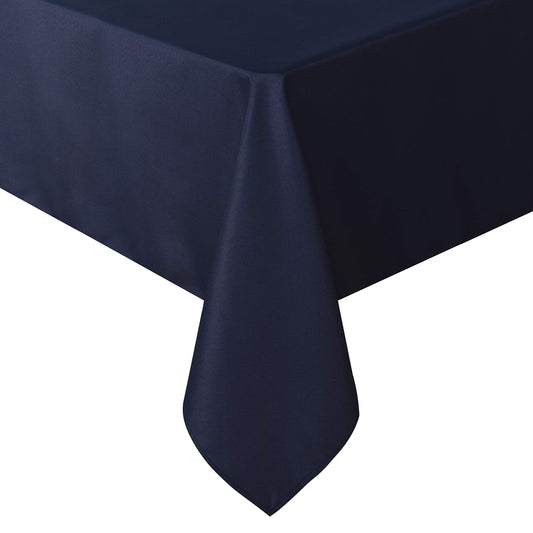 sancua Square Tablecloth - 54 x 54 Inch - Stain and Wrinkle Resistant Washable Polyester Table Cloth, Decorative Fabric Table Cover for Dining Table, Buffet Parties and Camping, Navy