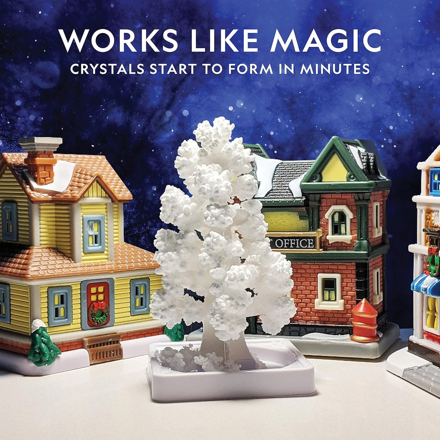 National Geographic Crystal Growing Kit for Kids - Grow a Stunning Crystal Garden in 6 Hours | STEM Art Project